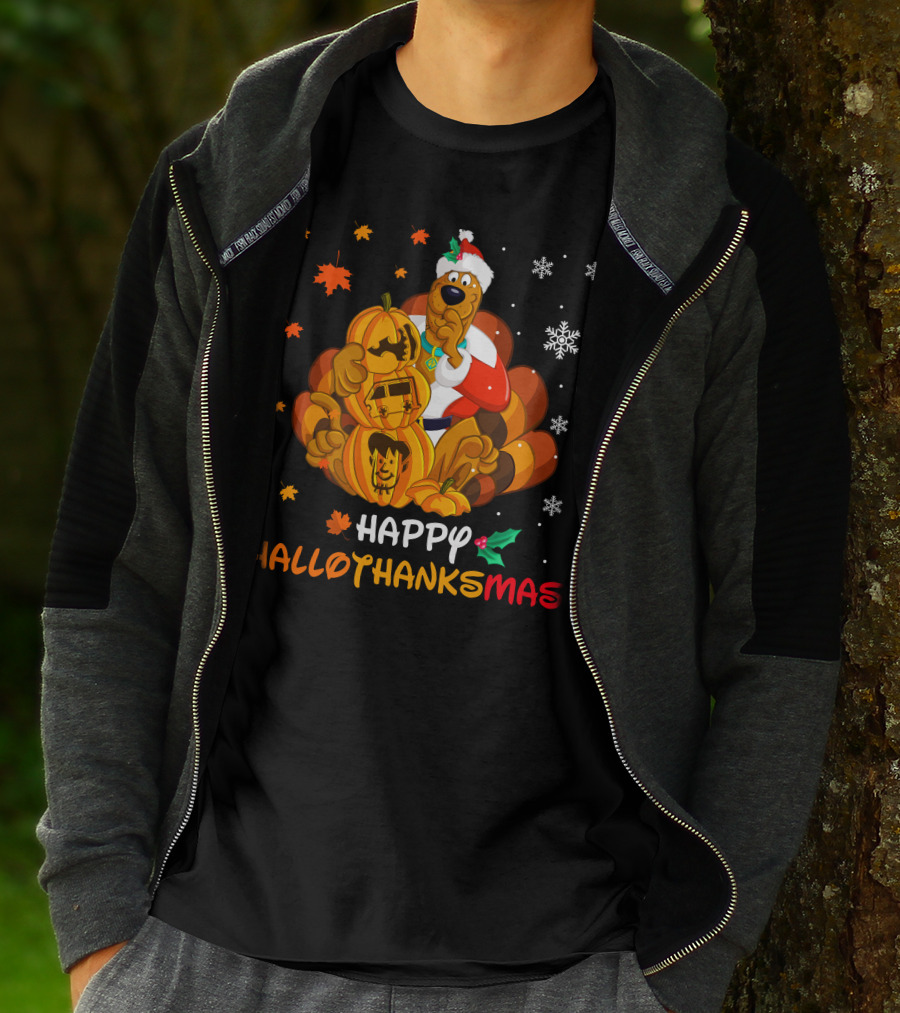 Scooby-Doo Happy Hallothanksmas Holiday Mashup T-Shirt