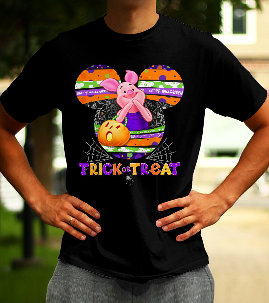 Happy Halloween Piglet Trick Or Treat T-Shirt