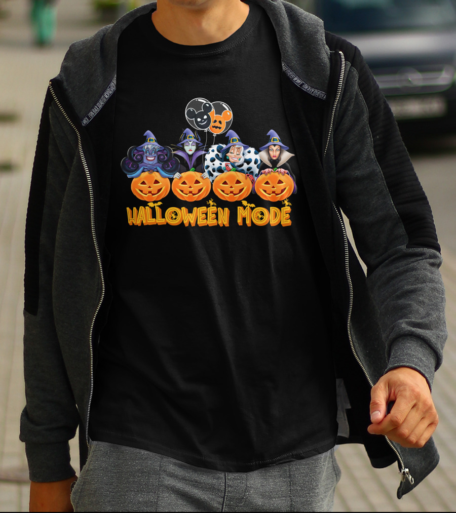 Halloween Mode Villains Pumpkins T-Shirt
