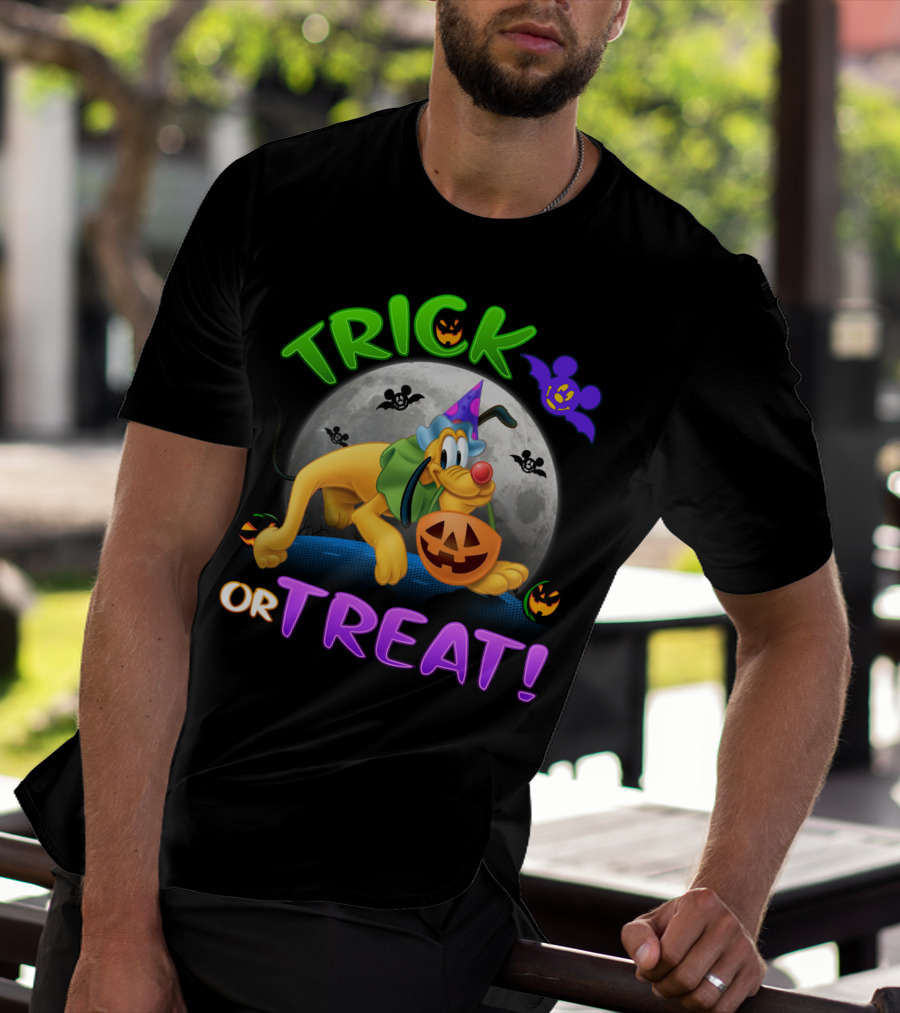 Trick Or Treat Pluto Halloween Disney T-Shirt