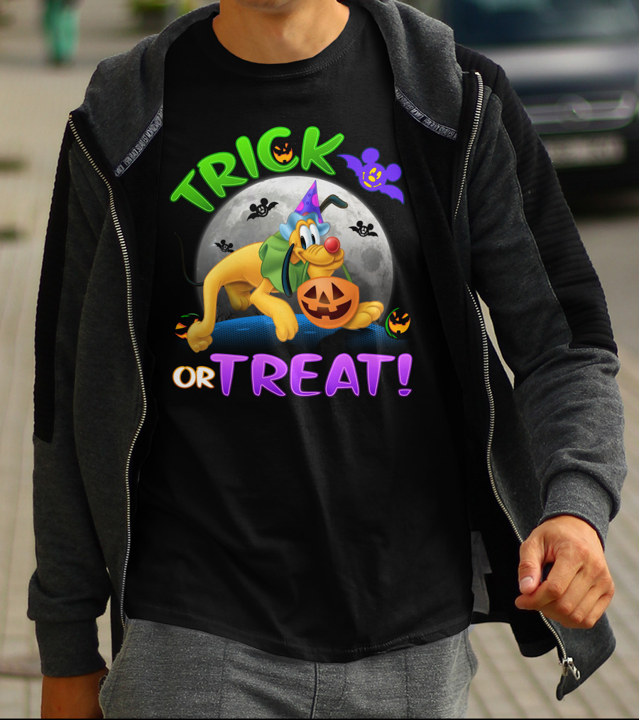 Trick Or Treat Pluto Halloween Disney T-Shirt