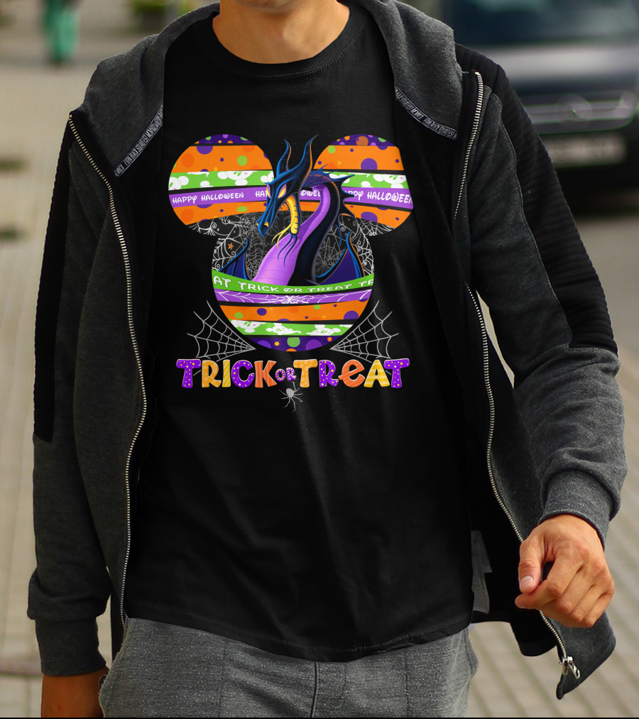 Trick Or Treat Dragon Happy Halloween T-Shirt