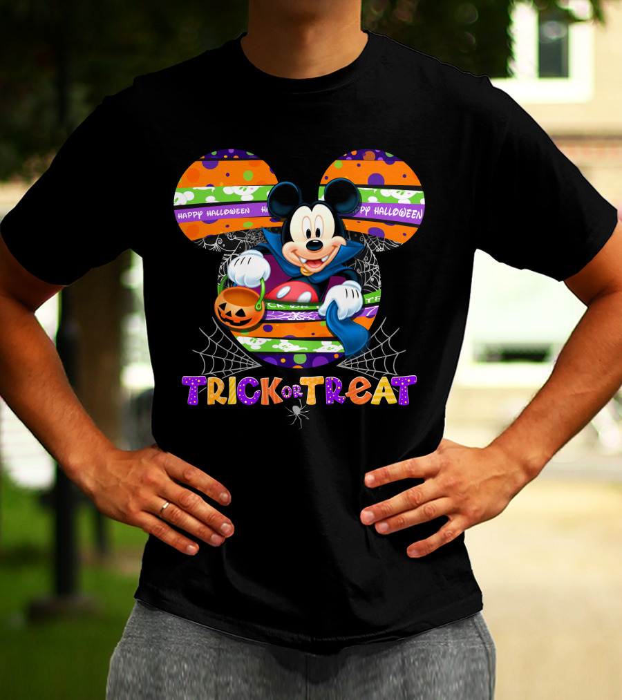 Mickey Trick Or Treat Happy Halloween T-Shirt