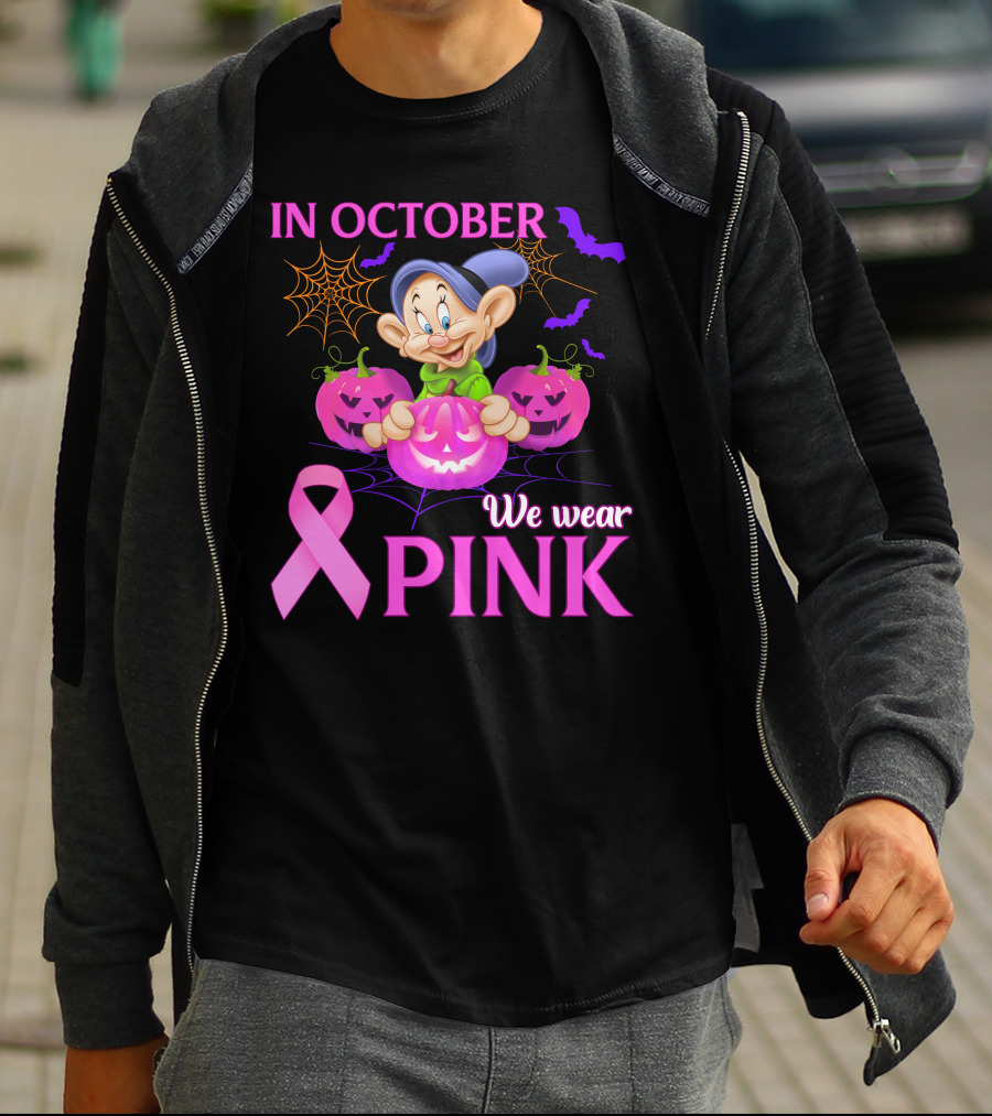 In October We Wear Pink Dopey T-Shirt