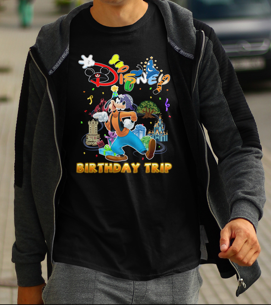 Disney Goofy Birthday Trip Adventure T-Shirt