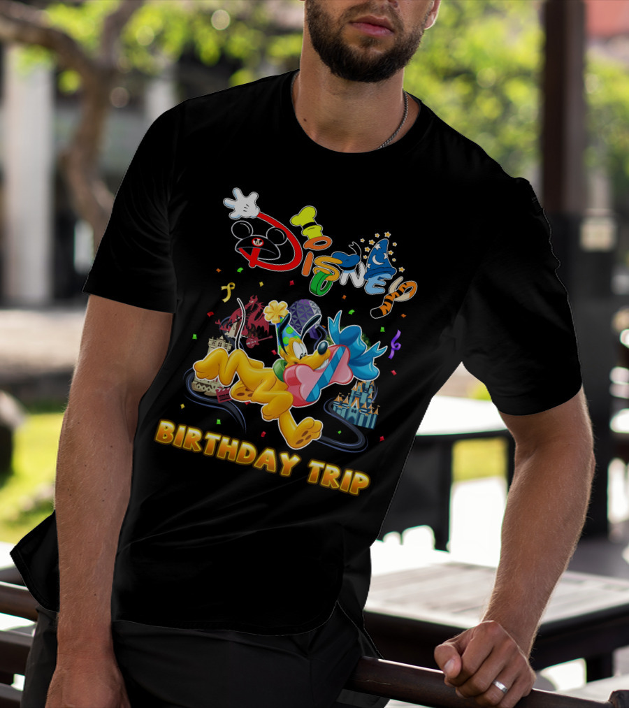 Disney Pluto Birthday Trip Celebration Adventure T-Shirt
