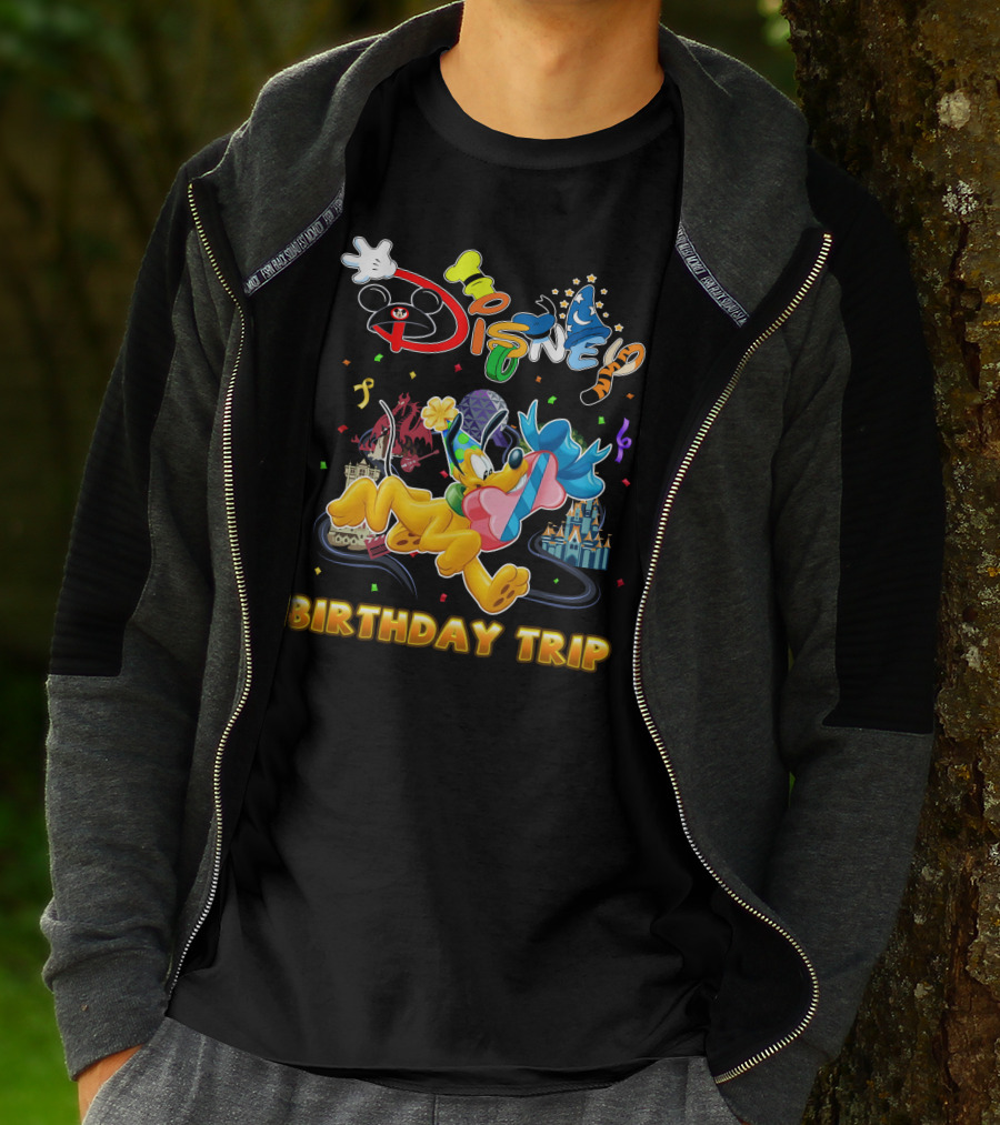 Disney Pluto Birthday Trip Celebration Adventure T-Shirt