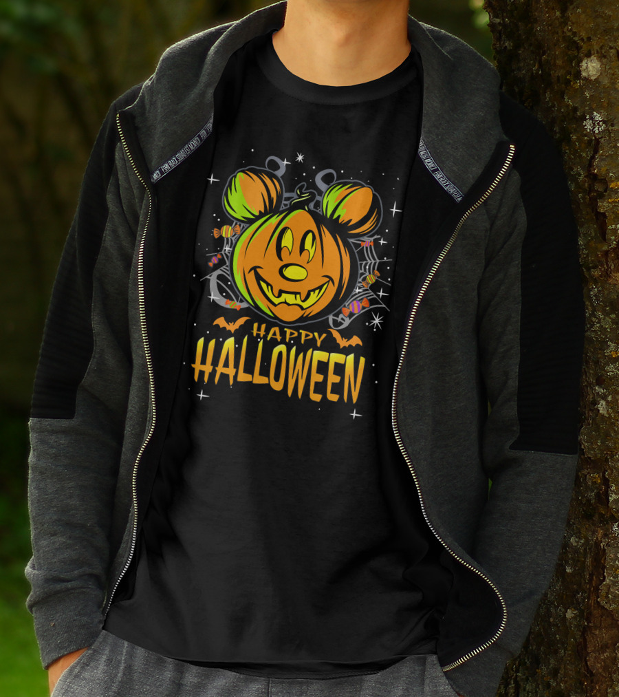 Mickey Pumpkin Happy Halloween T-Shirt