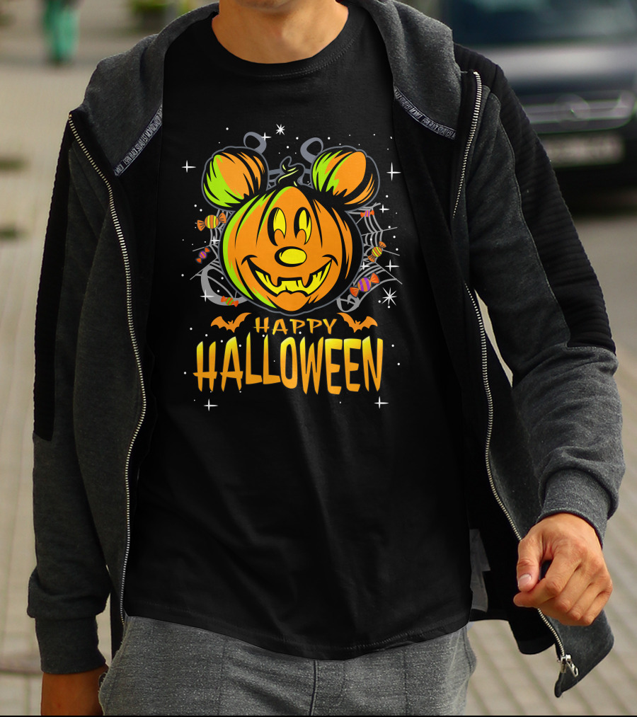 Mickey Pumpkin Happy Halloween T-Shirt