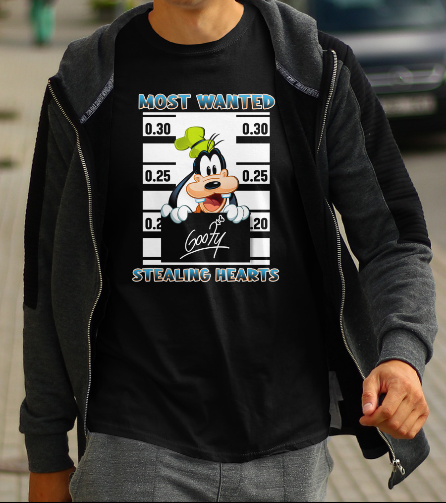 Most Wanted Goofy Stealing Hearts T-Shirt