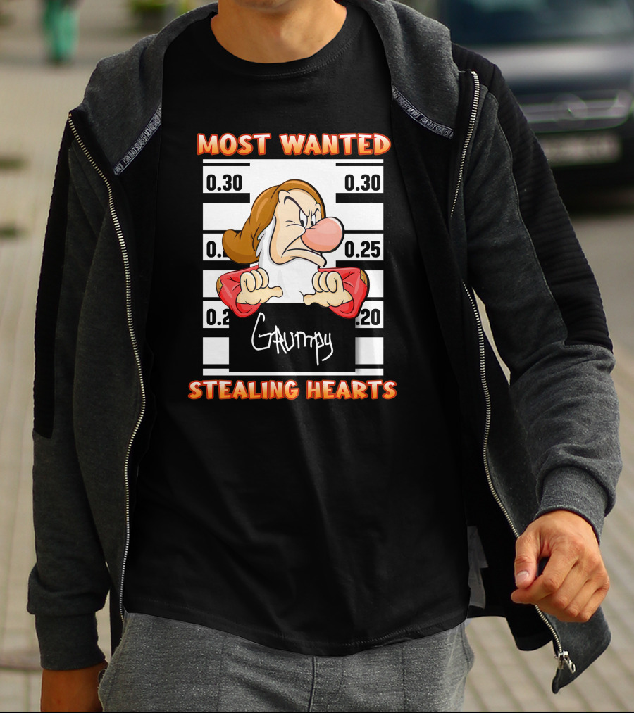 Most Wanted Grumpy Stealing Hearts T-Shirt