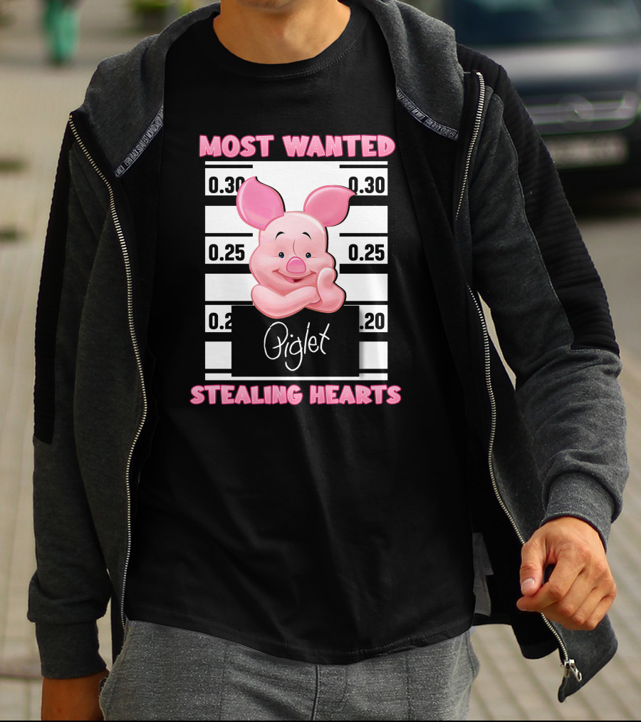 Most Wanted Piglet Stealing Hearts T-Shirt