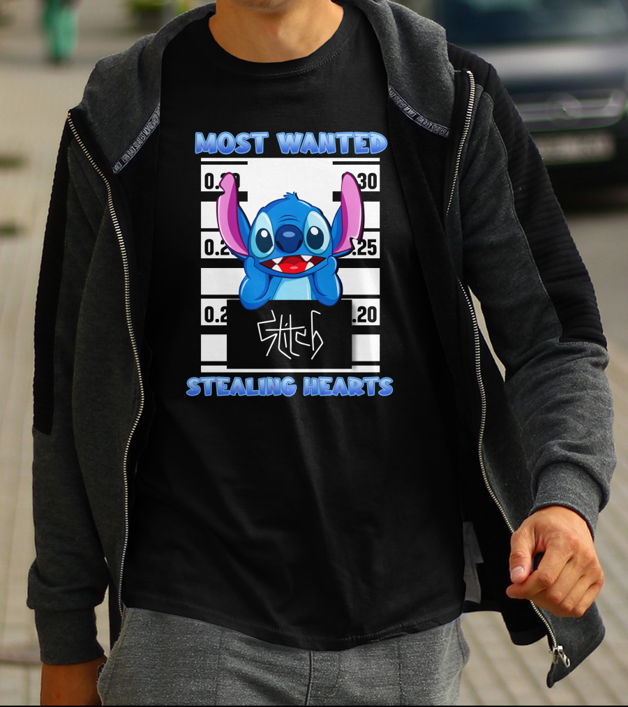 Most Wanted Stitch Stealing Hearts T-Shirt