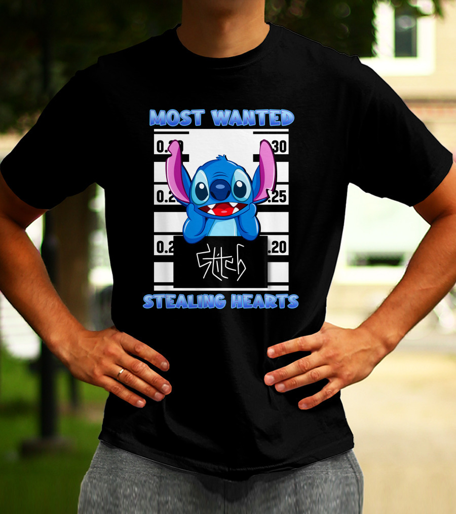 Most Wanted Stitch Stealing Hearts T-Shirt