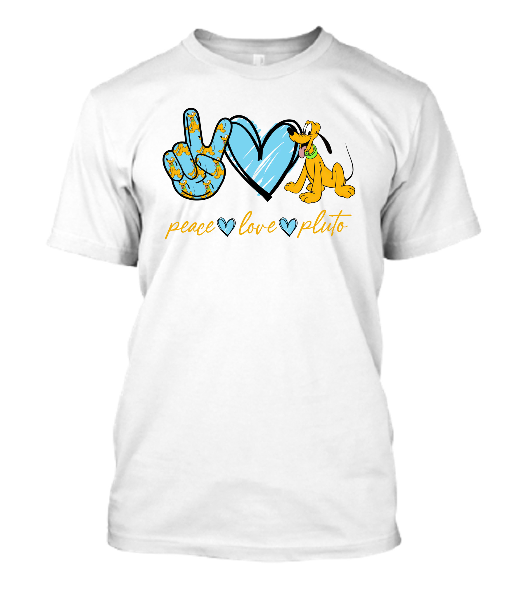 Peace Love Pluto Vintage Cartoon Inspired T-Shirt