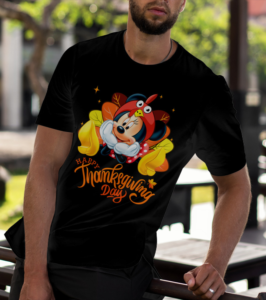 Minnie Happy Thanksgiving Day Turkey Costume T-Shirt