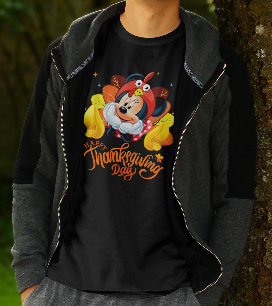 Minnie Happy Thanksgiving Day Turkey Costume T-Shirt