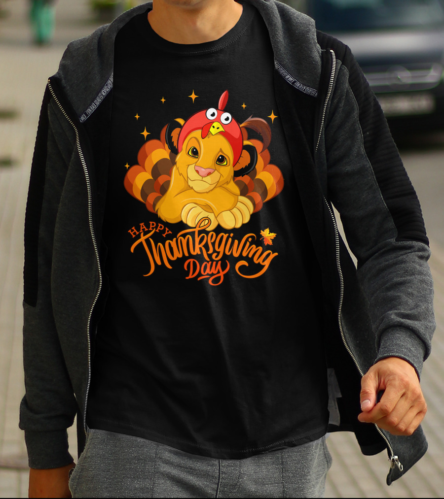 Simba Happy Thanksgiving Day T-Shirt