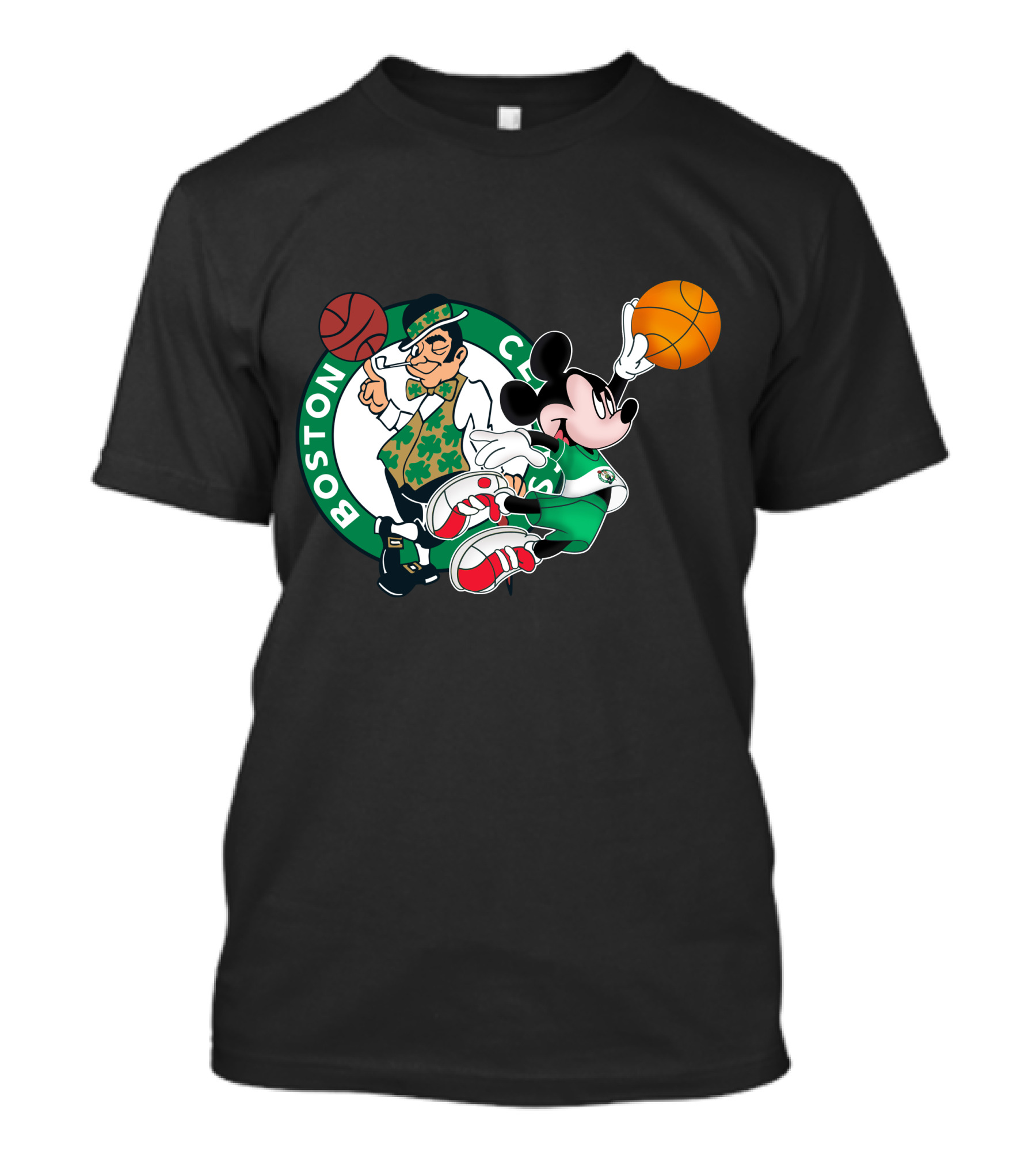 Mickey Boston Celtics Basketball Fantasy T-Shirt