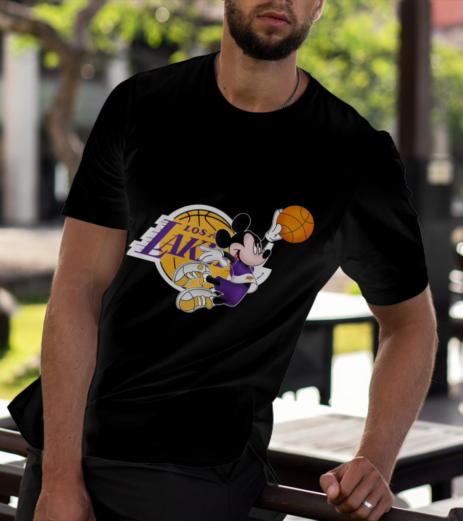 Mickey Los Angeles Lakers Basketball T-Shirt