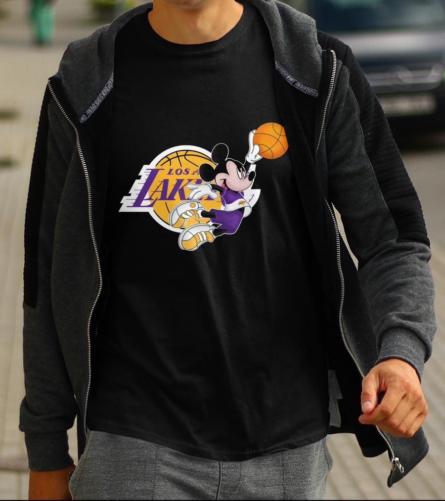 Mickey Los Angeles Lakers Basketball T-Shirt