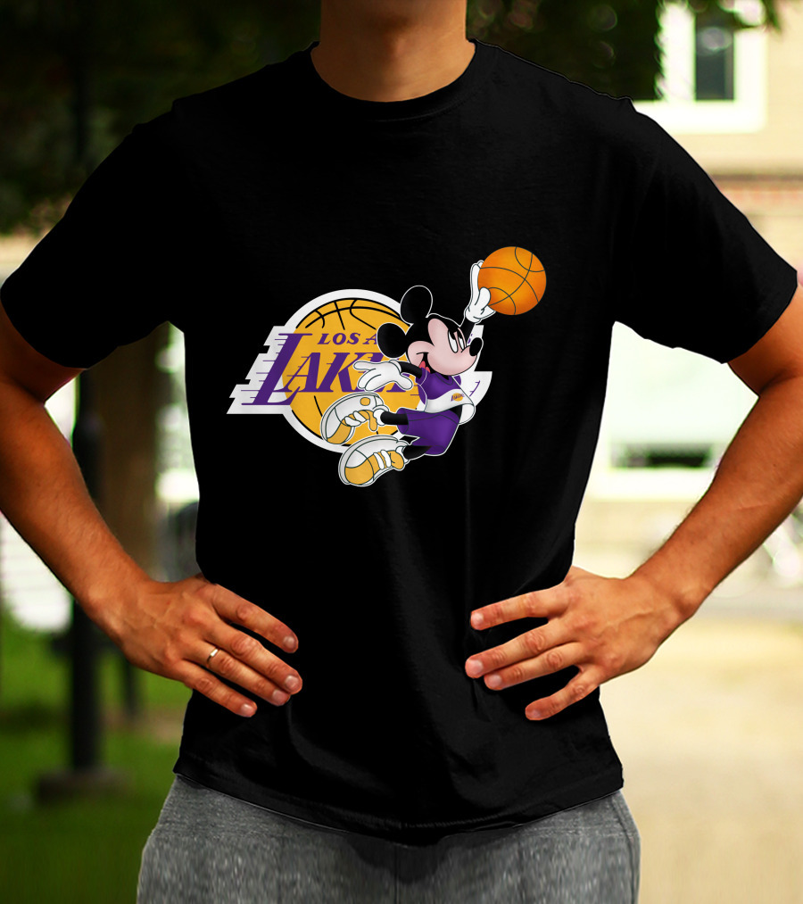 Mickey Los Angeles Lakers Basketball T-Shirt