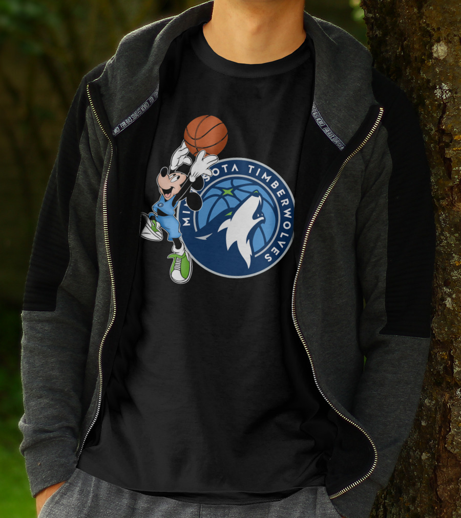 Mickey Minnesota Timberwolves Basketball T-Shirt