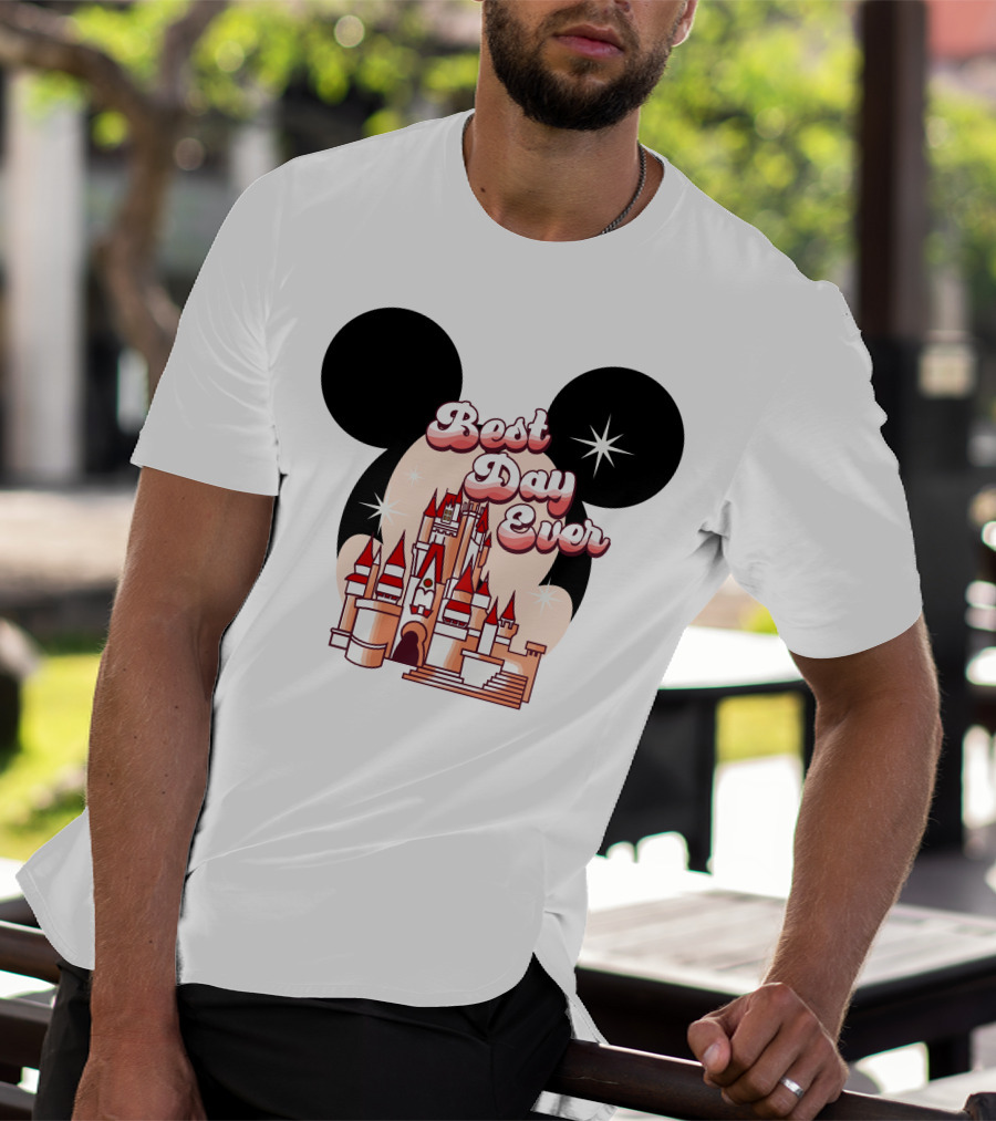 Best Day Ever Mickey Castle T-Shirt