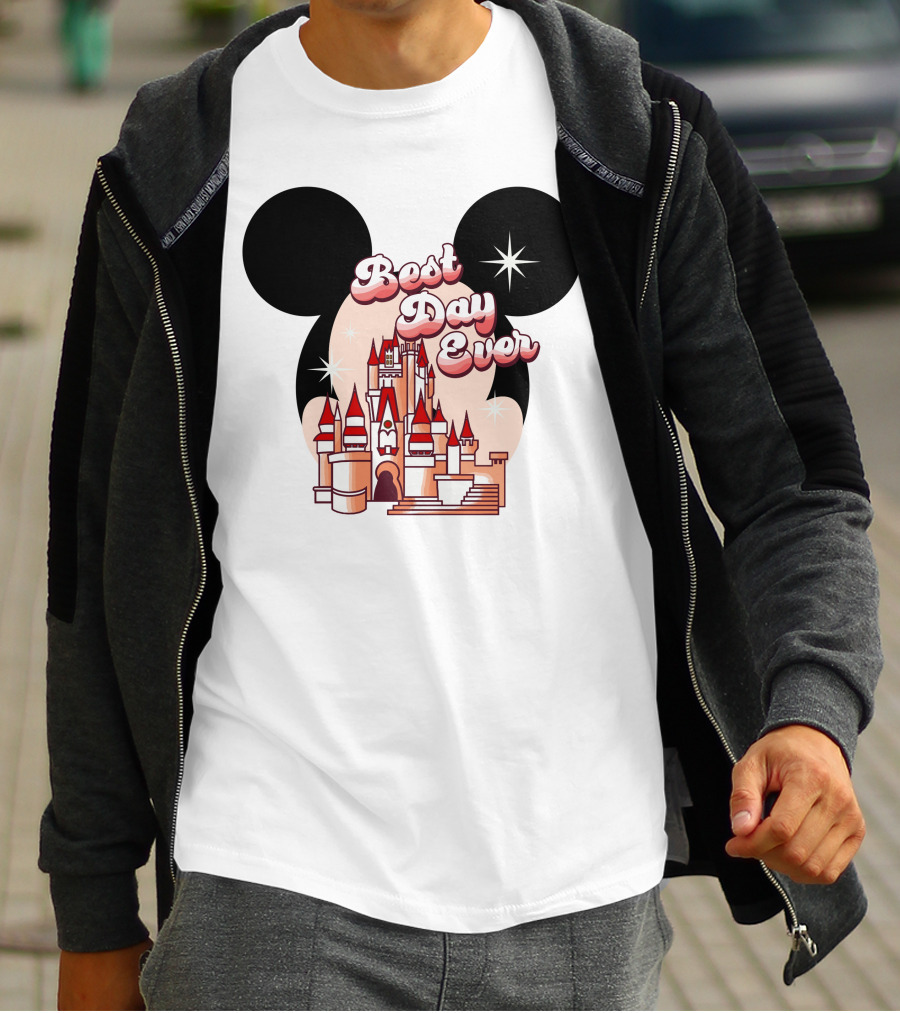 Best Day Ever Mickey Castle T-Shirt