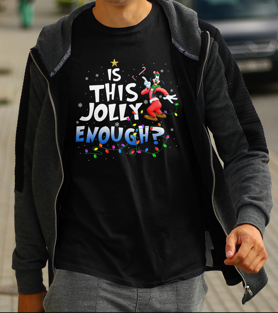 Is This Jolly Enough Goofy Christmas Lights T-Shirt