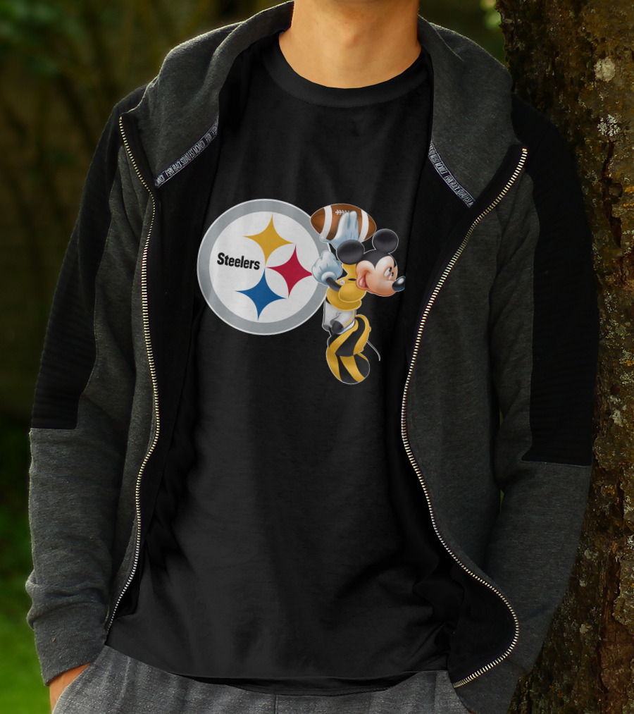 Steelers Mickey Ps Football Fan T-Shirt
