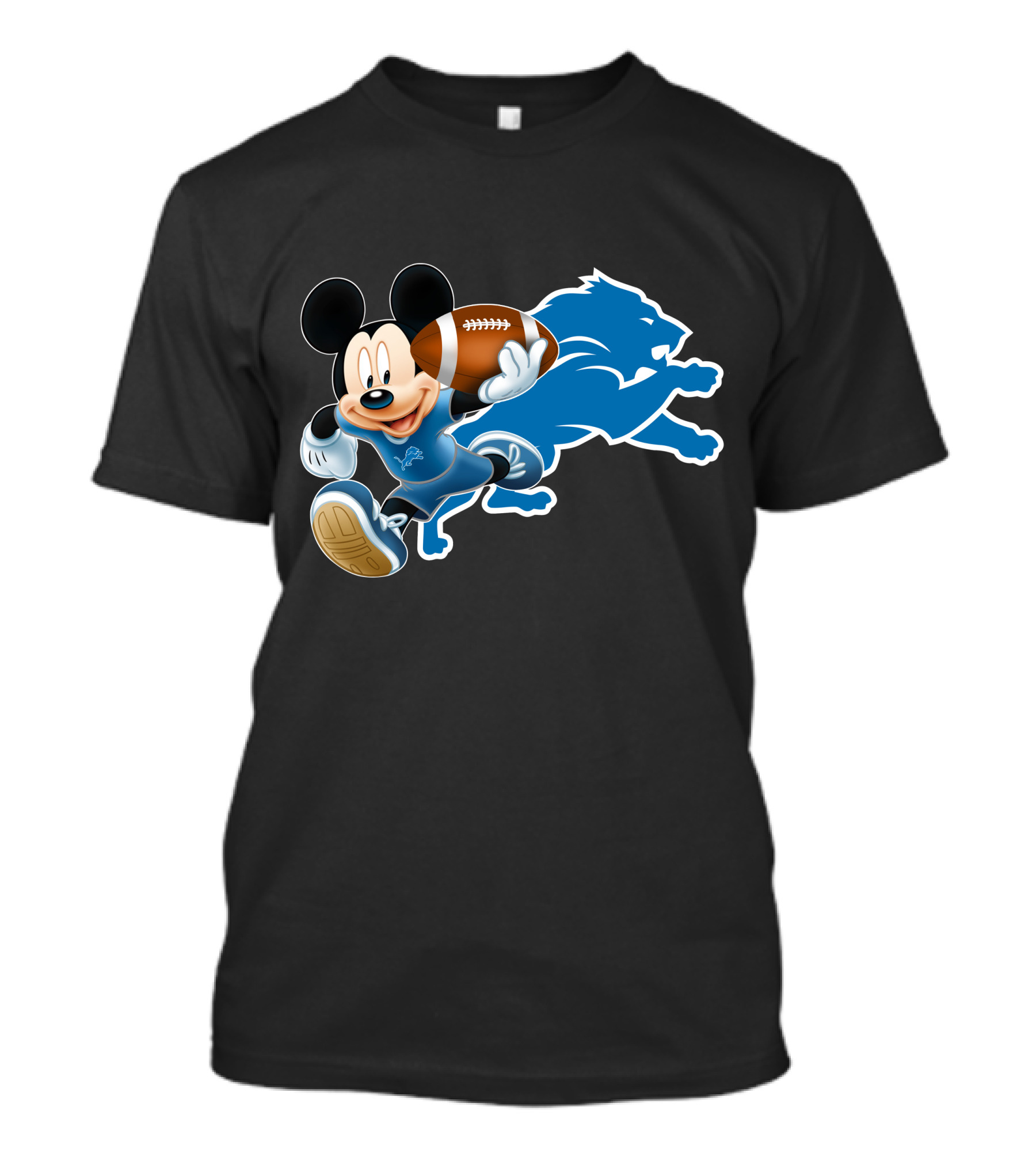 Mickey Mouse Detroit Lions Football T-Shirt