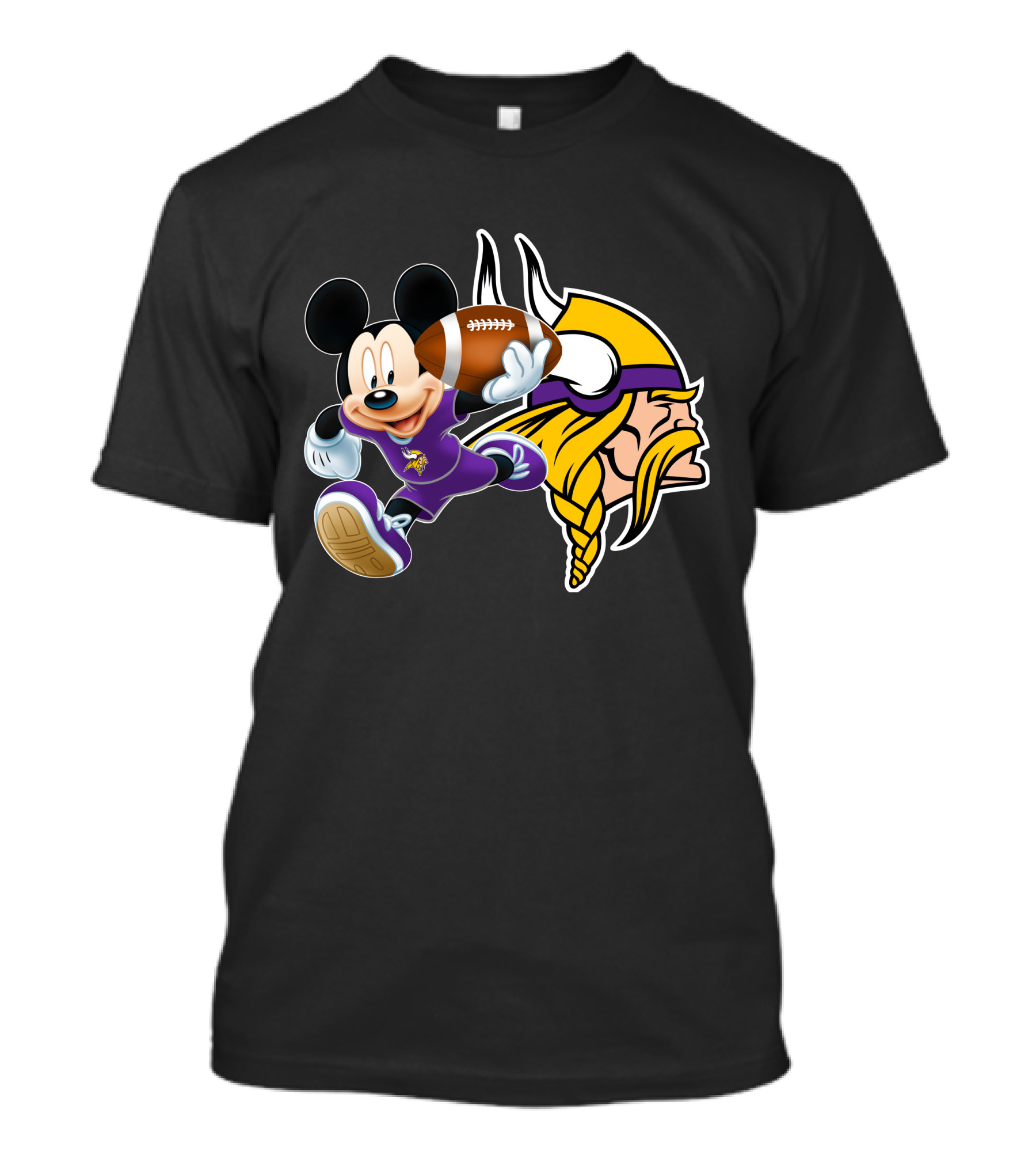 Mickey Mouse Minnesota Vikings Football Fusion T-Shirt