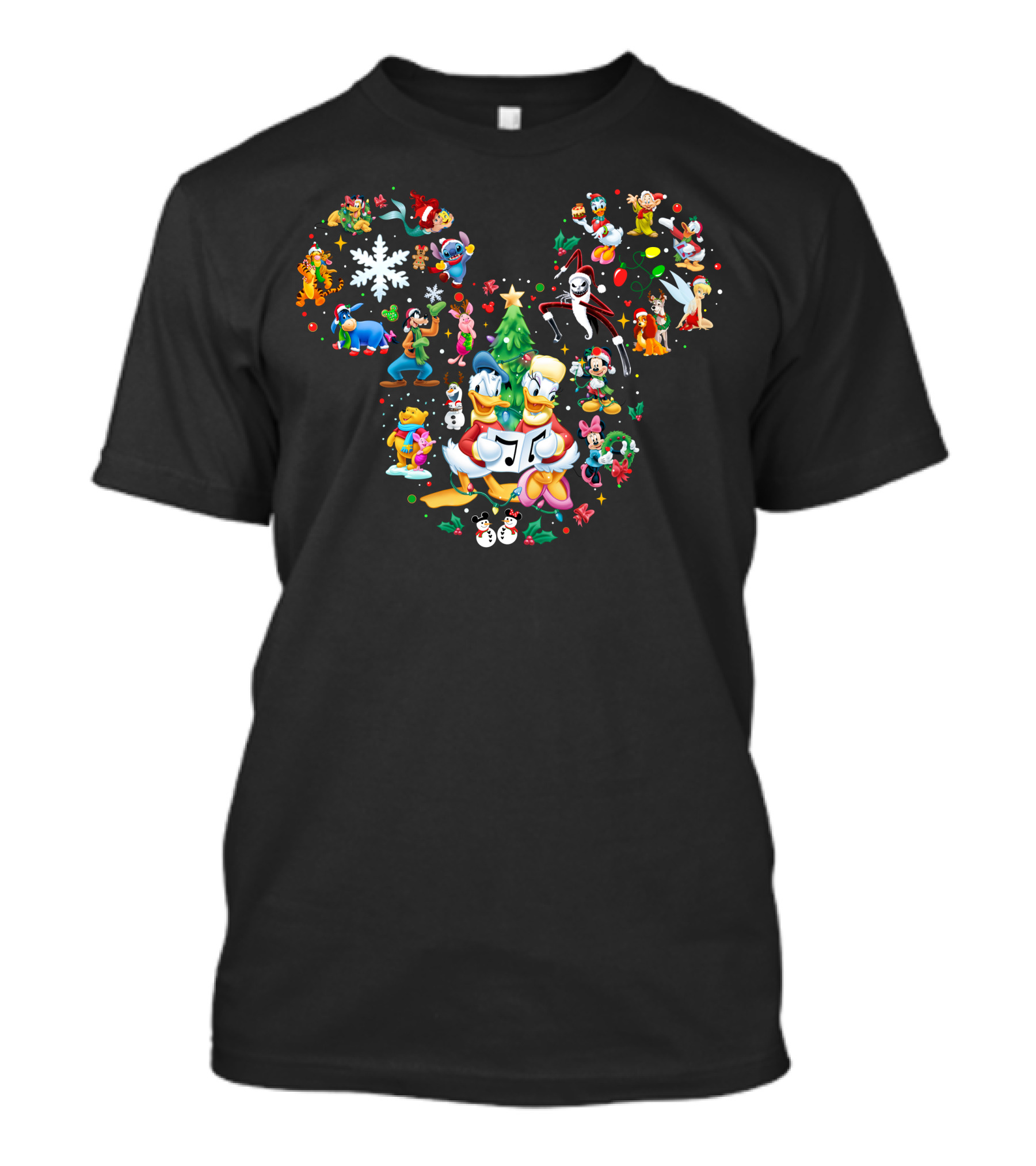 Donald And Daisy Mickey Holiday Friends Collection T-Shirt