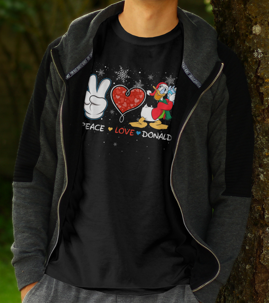Peace Love Donald T-Shirt