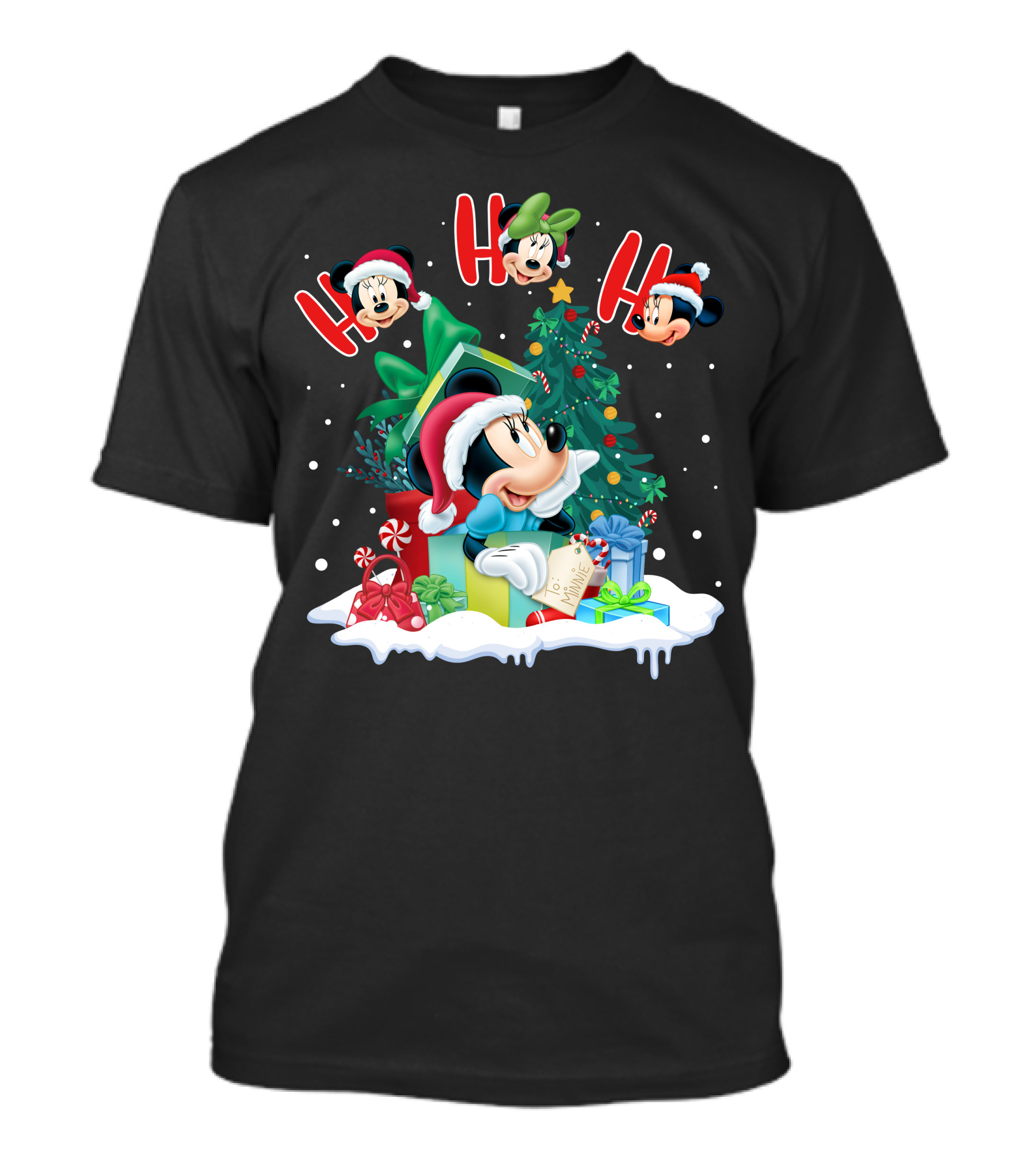 Ho Ho Ho Merry Christmas Minnie Mouse Holiday Magic T-Shirt