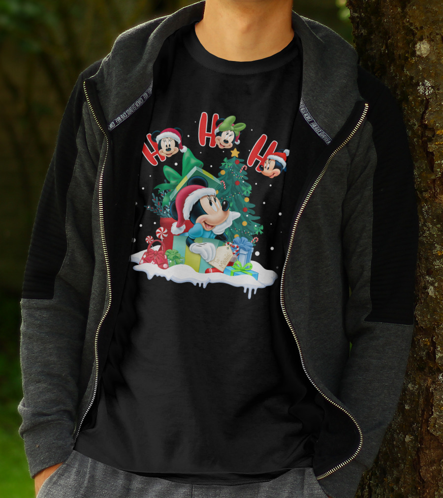 Ho Ho Ho Merry Christmas Minnie Mouse Holiday Magic T-Shirt