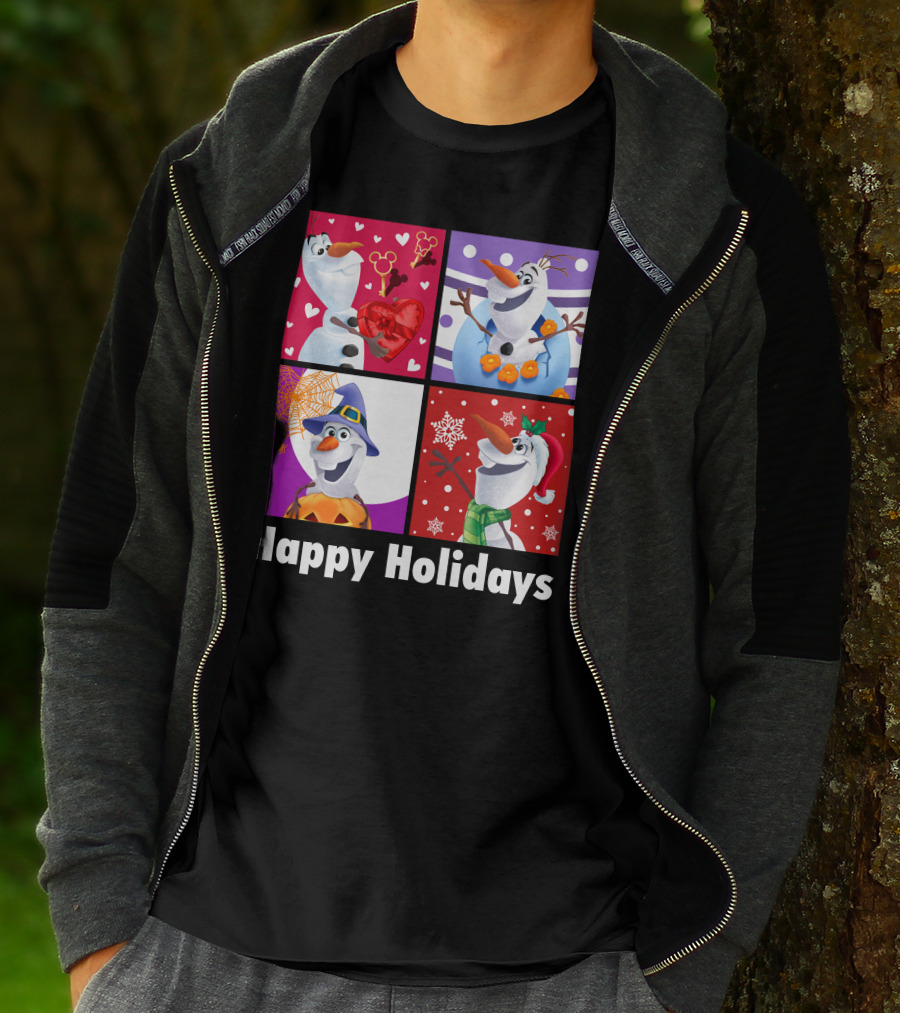 Happy Holidays Olaf Seasonal Celebrations T-Shirt