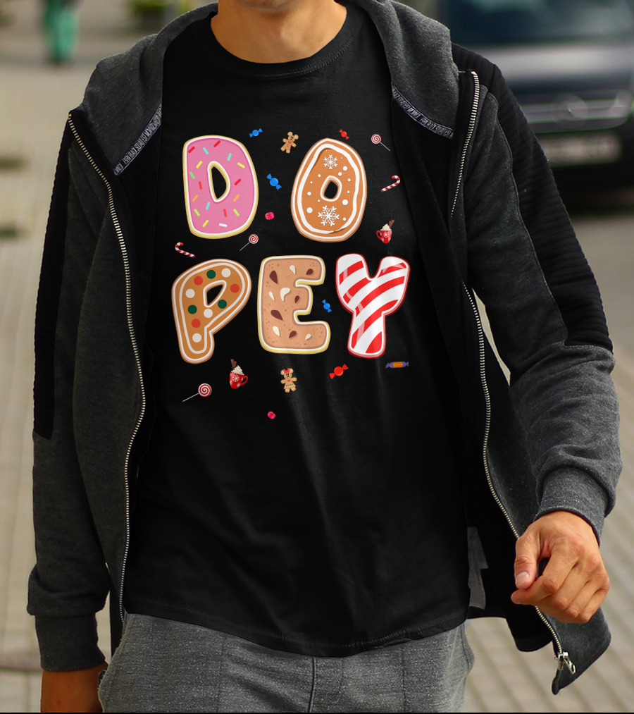 Dopey Candy Cane Gingerbread Cookie Sprinkle Sweets T-Shirt