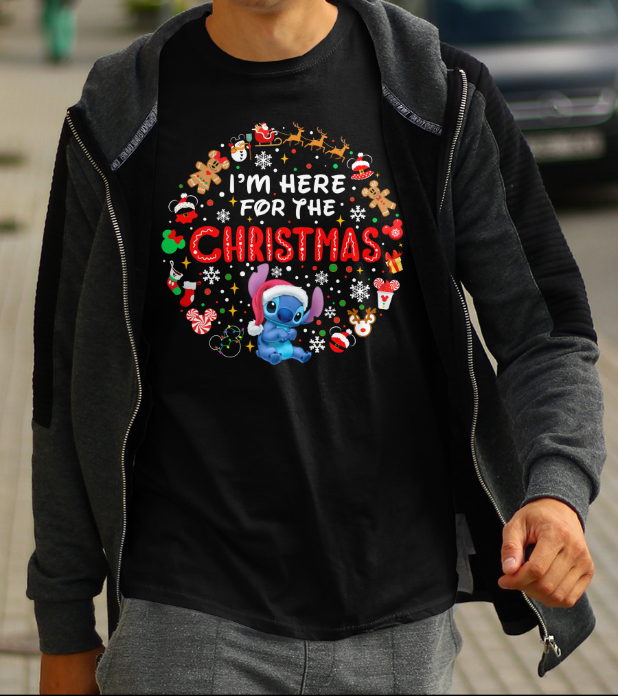 I'm Here For The Christmas Stitch Holiday Celebration T-Shirt