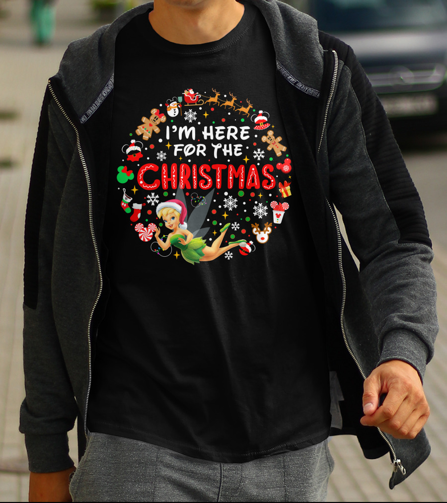 I'm Here For The Christmas Tinkerbell Holiday Icons T-Shirt