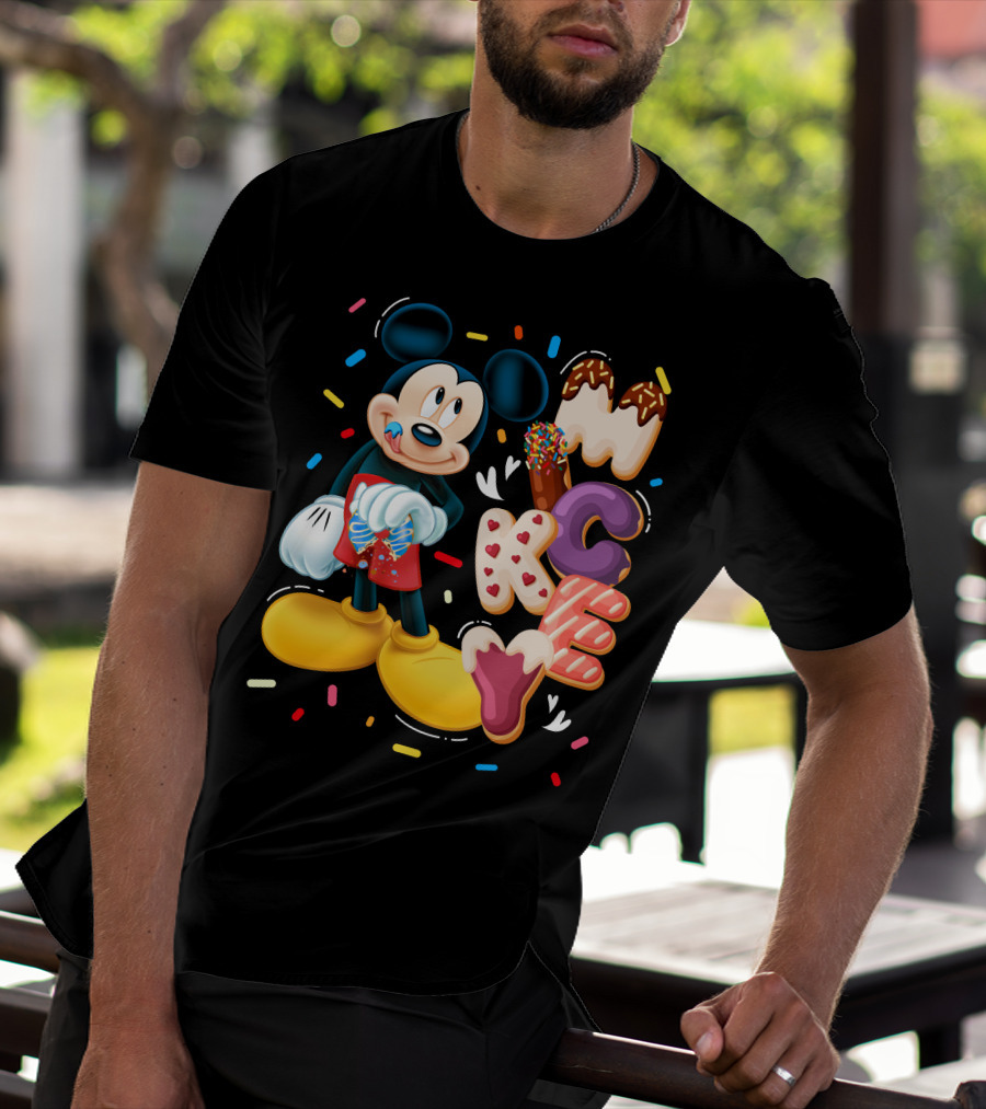 Mickey Mouse Donut Sprinkles T-Shirt