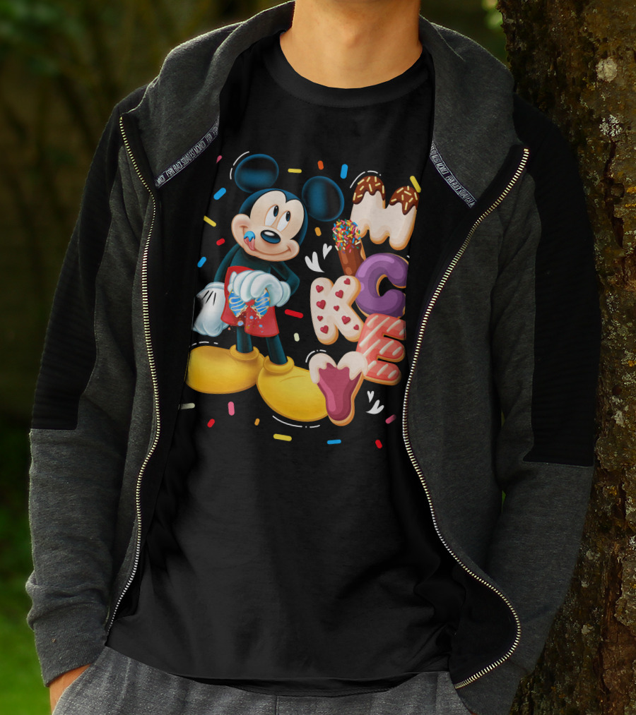 Mickey Mouse Donut Sprinkles T-Shirt