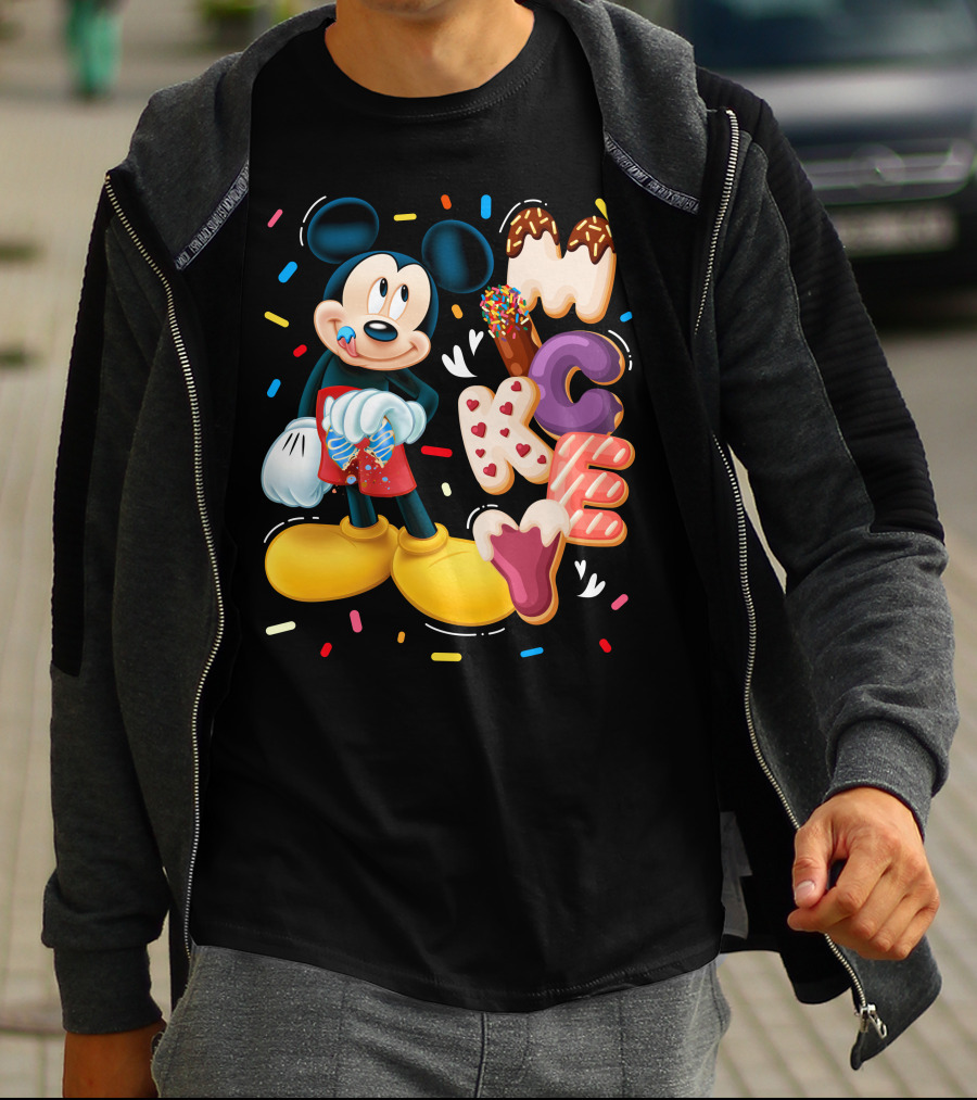 Mickey Mouse Donut Sprinkles T-Shirt