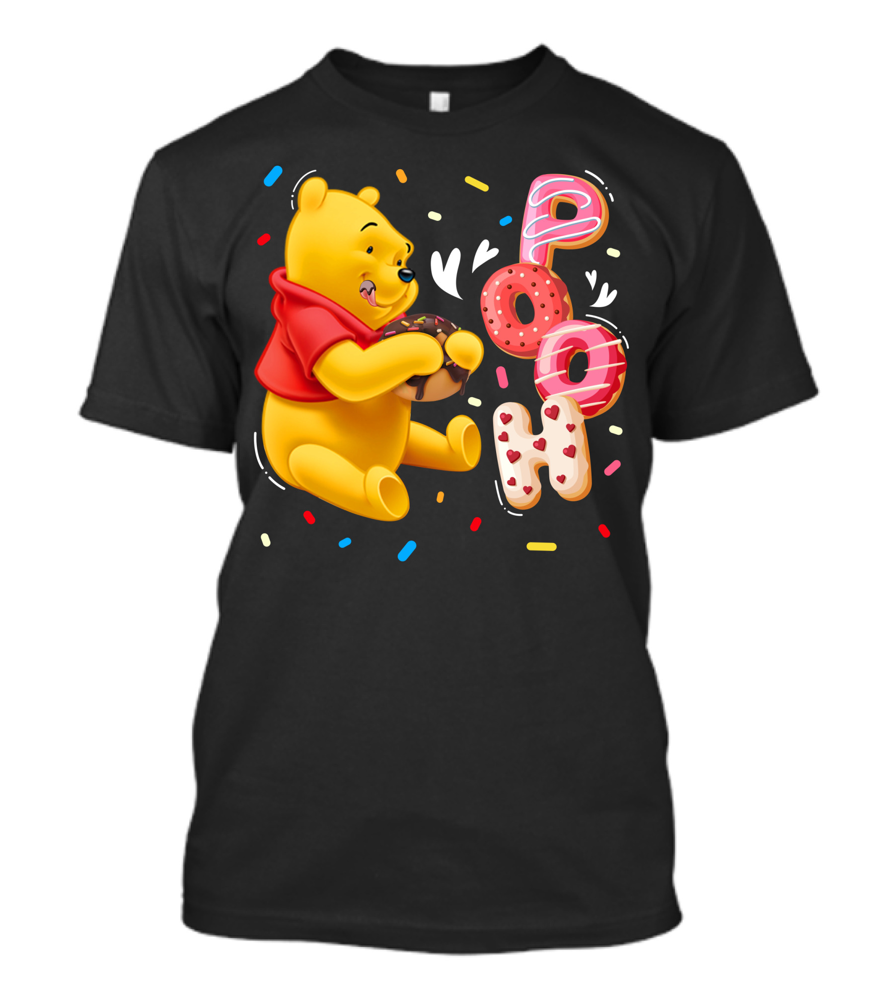 Pooh Donut Delight With Sprinkles T-Shirt