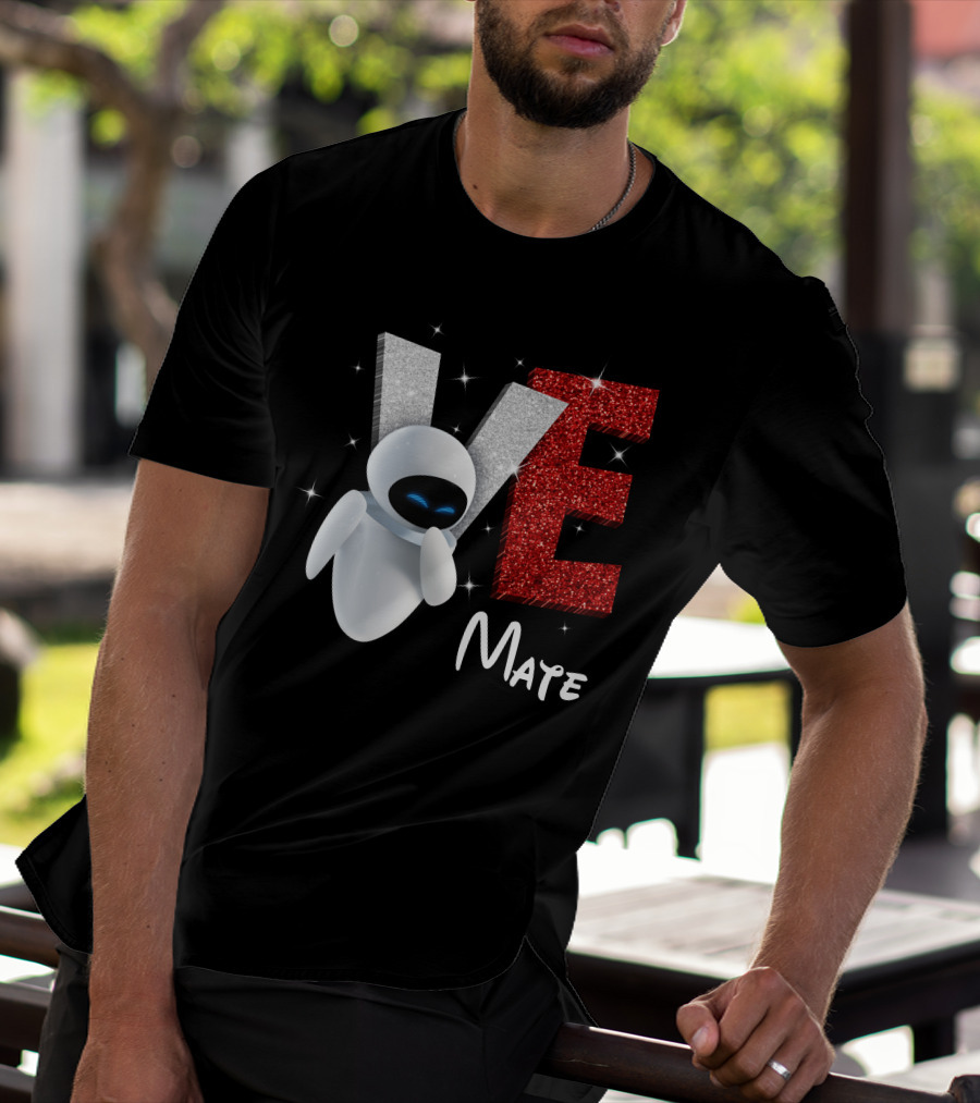 Eve Mate Wall-E Sparkling Letters With Effect T-Shirt