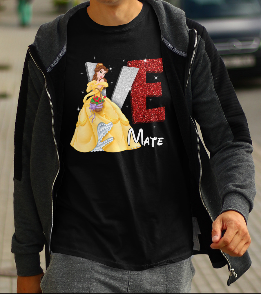 Belle Love Mate Sparkling Princess Theme T-Shirt