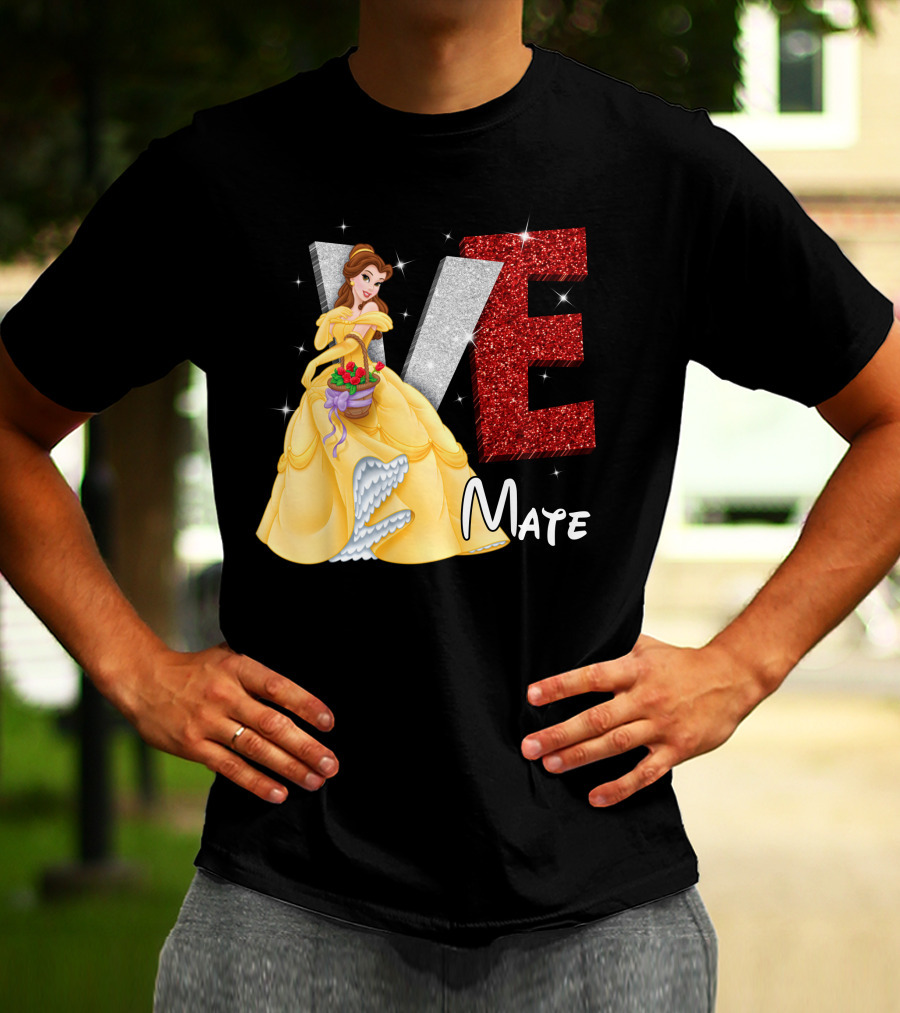 Belle Love Mate Sparkling Princess Theme T-Shirt
