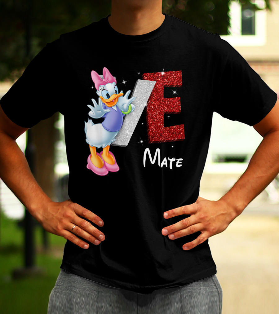 Daisy Duck Love Mate Sparkling Style T-Shirt