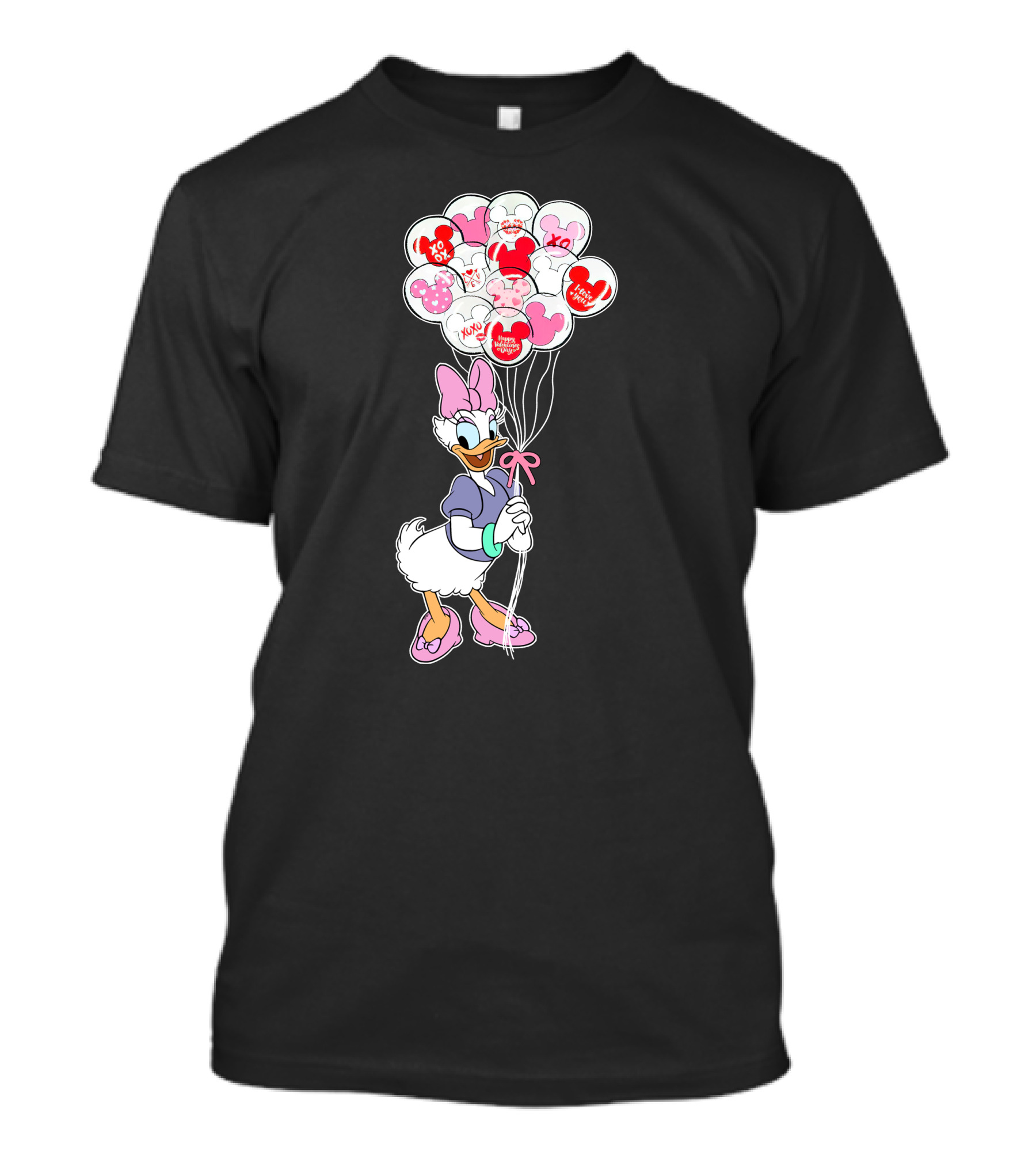 Daisy Duck Balloons Xo Love Minnie Mouse Icons T-Shirt